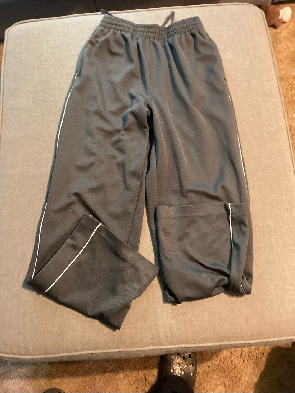 Kids Gray Athletic Track Pants - Comfortable Active Bottoms